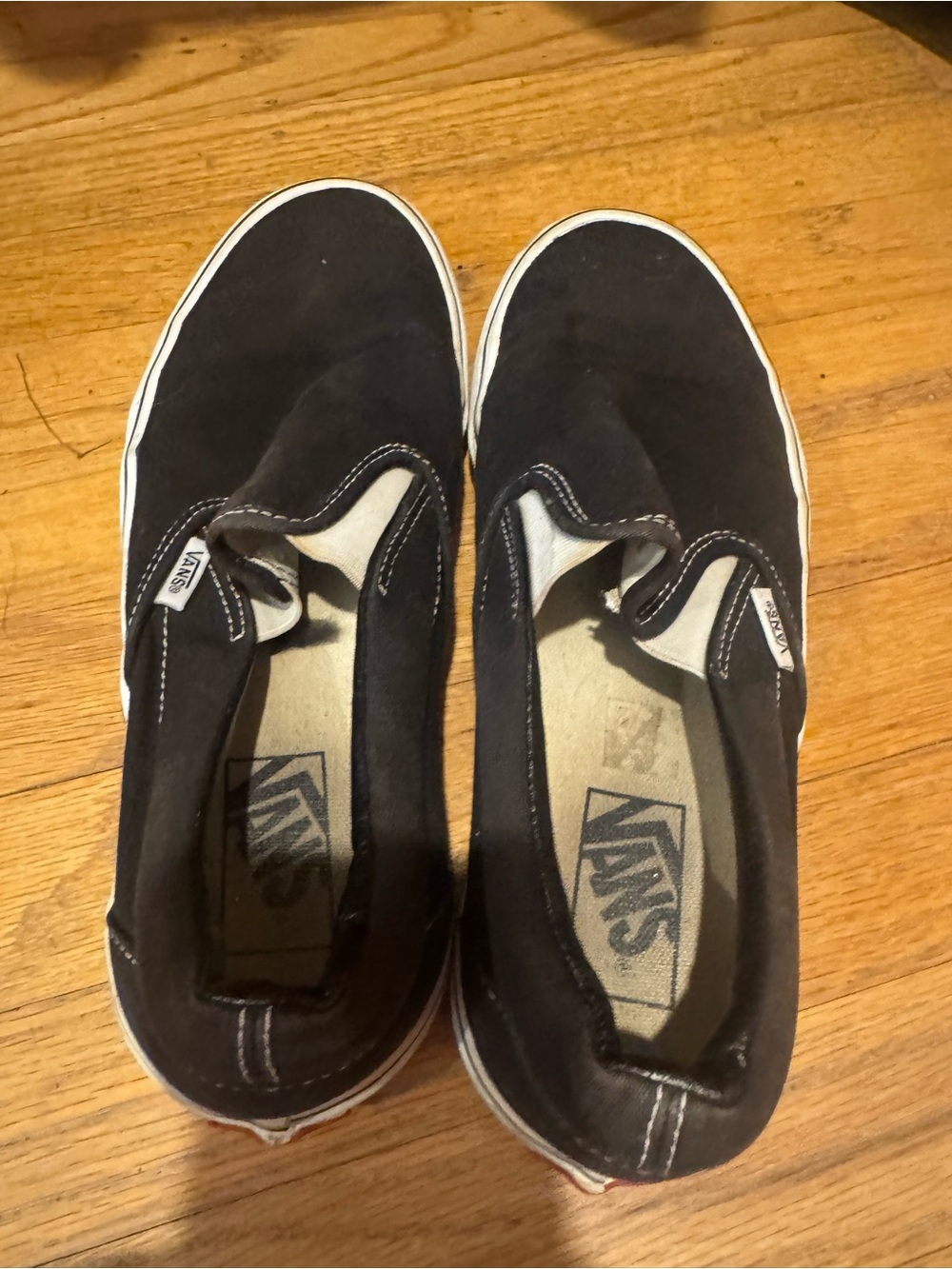 Vans Black Slip-Ons